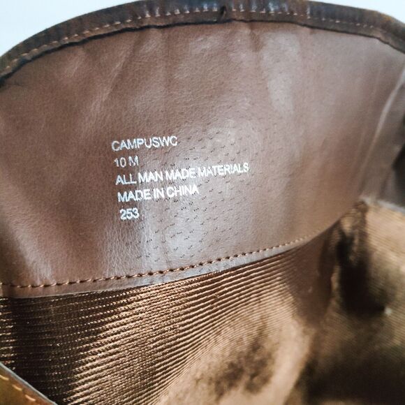 Madden Girl Campus Tan Faux Leather Back Zip Knee High Riding Boots Wide Calf 10 - Picture 9 of 12